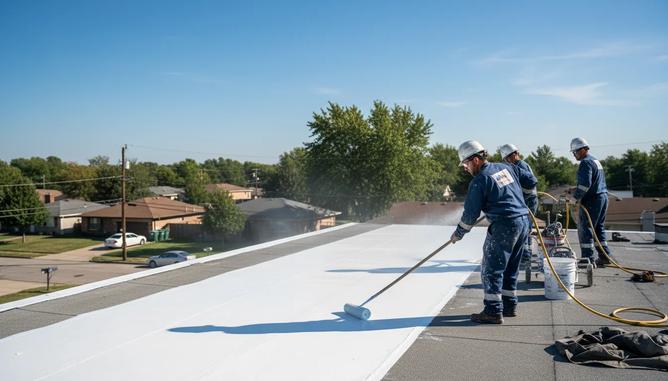 Commercial roof coating in Strathmore, CA near me